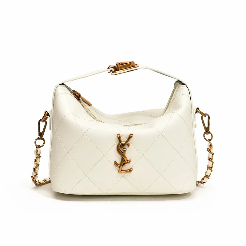 Fashion Quilted Dia Pattern Chain Strap Shoulder New Arrival Top Handle Square Shoulder Bag Minimalist Design Crossbody Bag