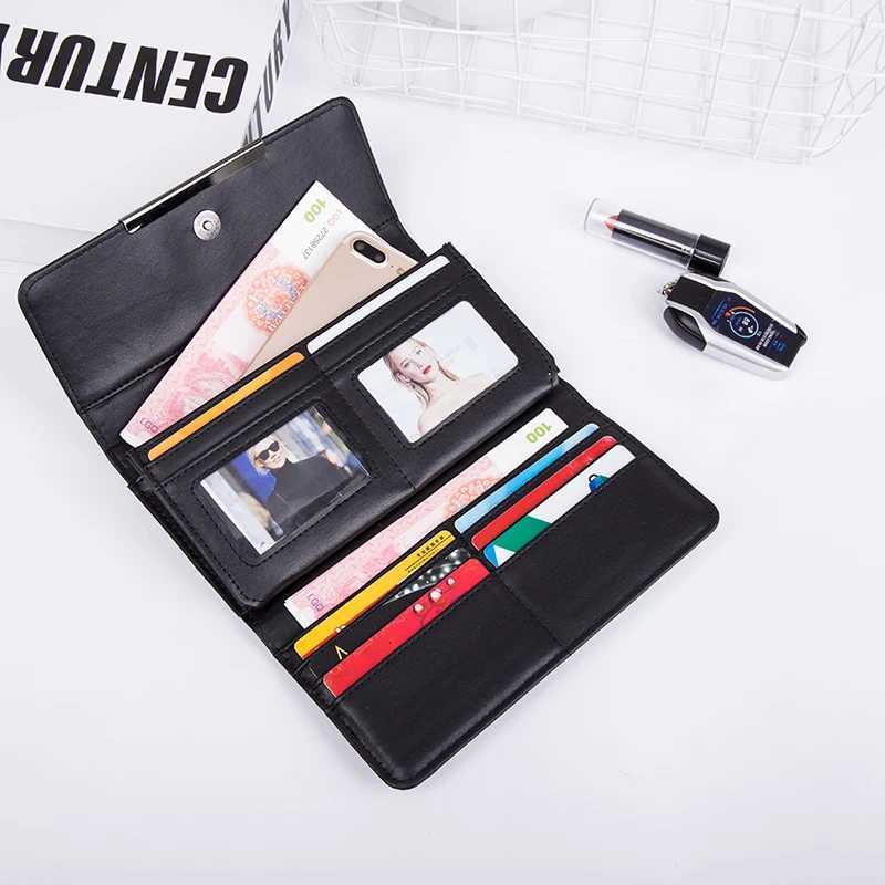 Purse bag Geometric Wallet womens Long Clutch Wallets Money Bag Three Folds Wallet Ladies Card Holder carteira portfel Z250621