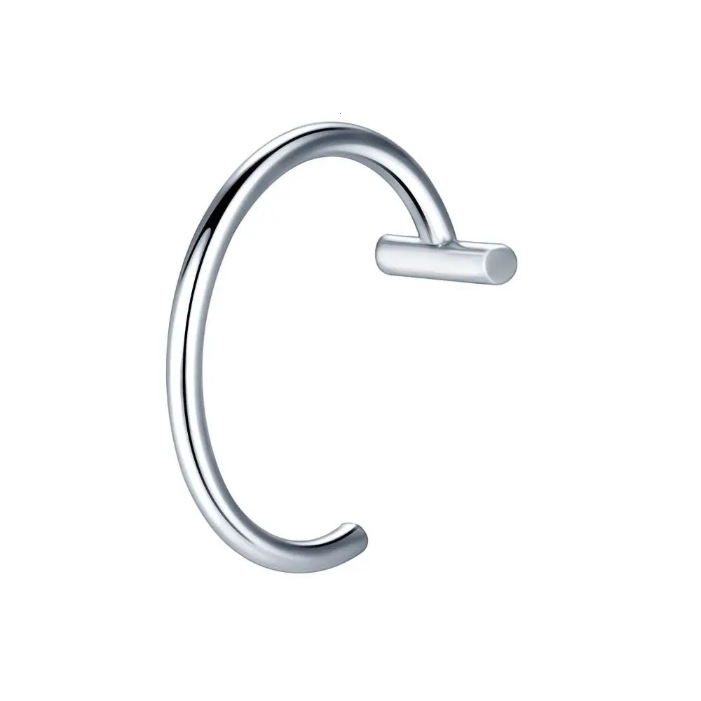 1PC Fashion Stainless Steel Nose Ring Non-Pierced Hip Hop Hoop Septum Ring Body Jewelry 250617