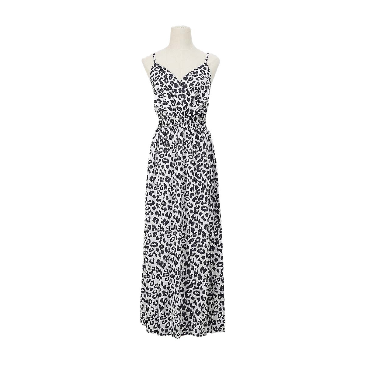 T620Hot-selling dress 2024 summer cross-border leopard print suspenders group foreign trade women's clothing