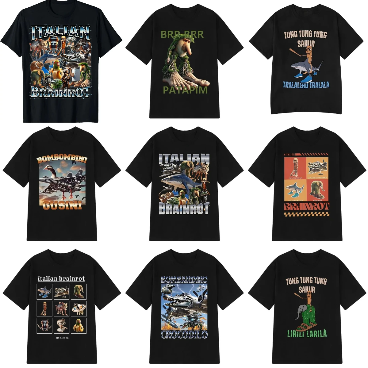 Meme T-Shirt Men's Women's Short Sleeve Cotton Tees Funny Graphic Y2k T-shirt Summer Tops