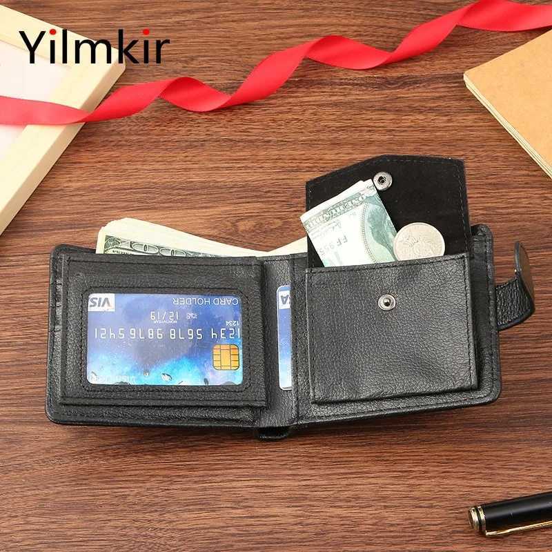 PU Leather Mens Short Wallet Multi Functional Zipper Mens Purse Business Short Multi Card Slot Moneybag Z250621