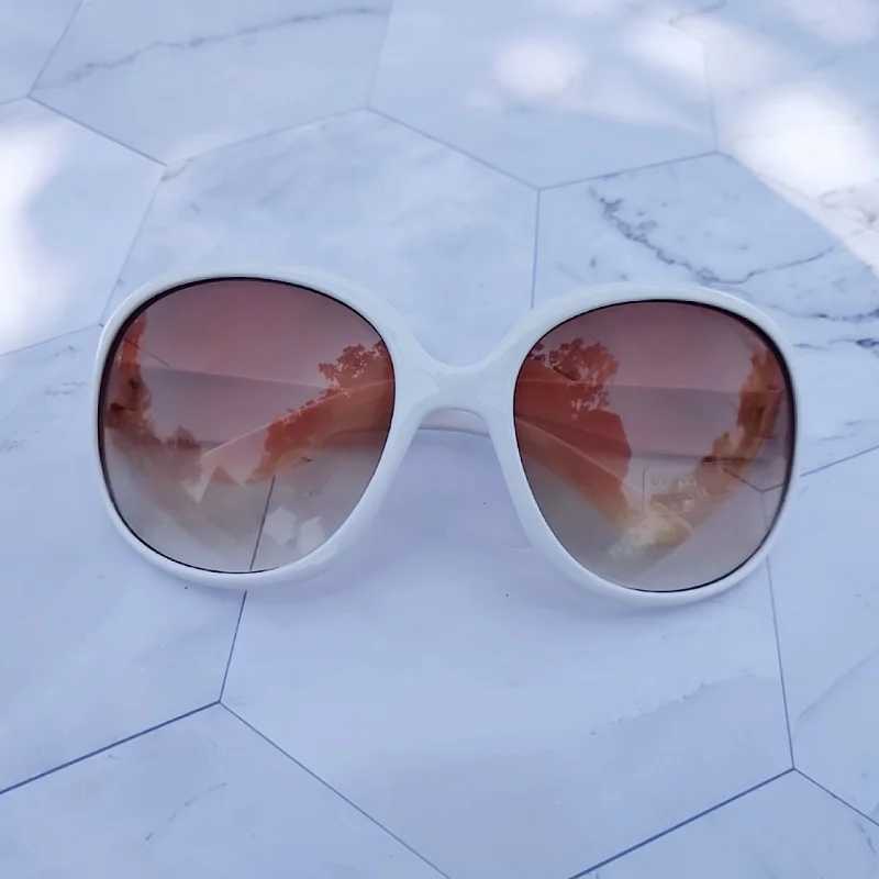 New Fashion Polarized Sunglasses Women Brand Designer Vintage Extra Large Oval Sun Glasses Female Luxury Glasses UV400 Eyewear W250621