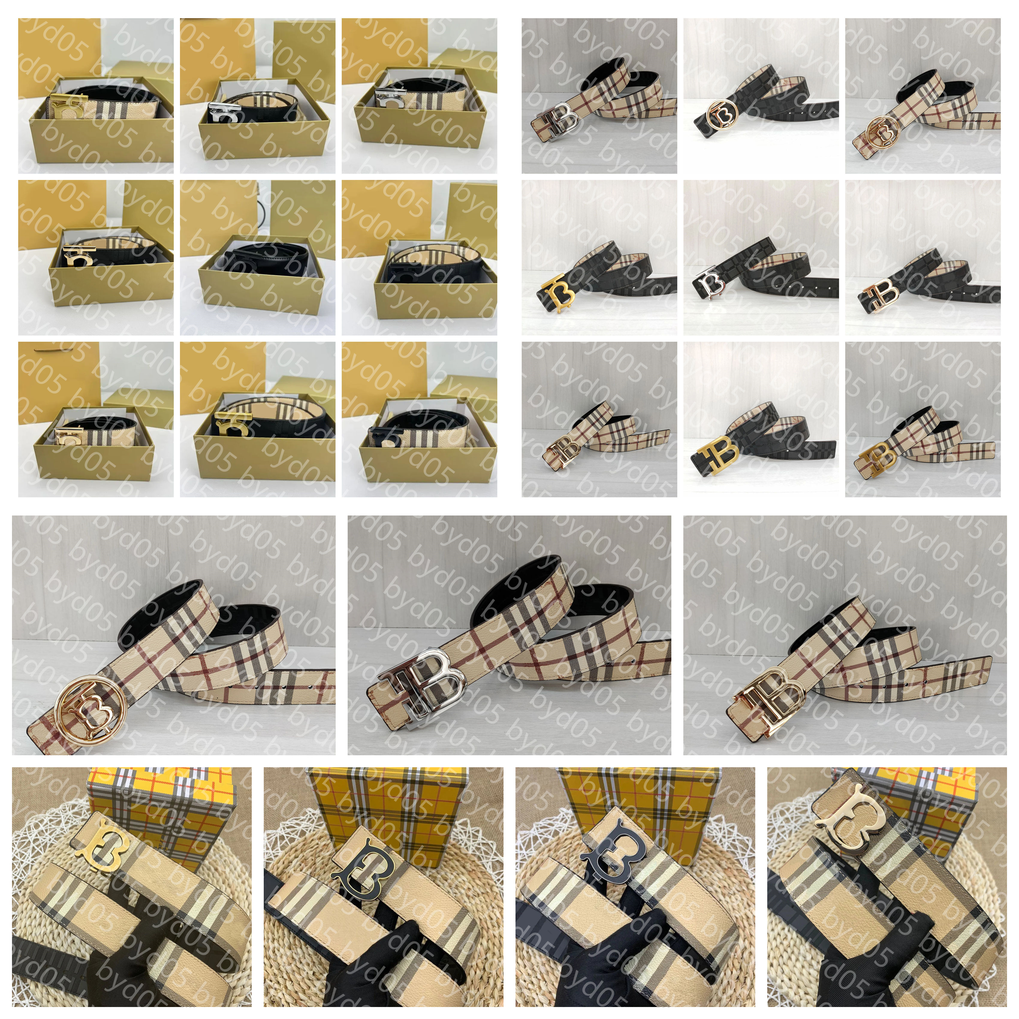 2025 Mens Luxury Designer Belt For Men And Women With Gold Cintura Ceinture Luxe Silver Buckles Striped Double Sided Casual Style Papercut Width 3.8cm With Origina box