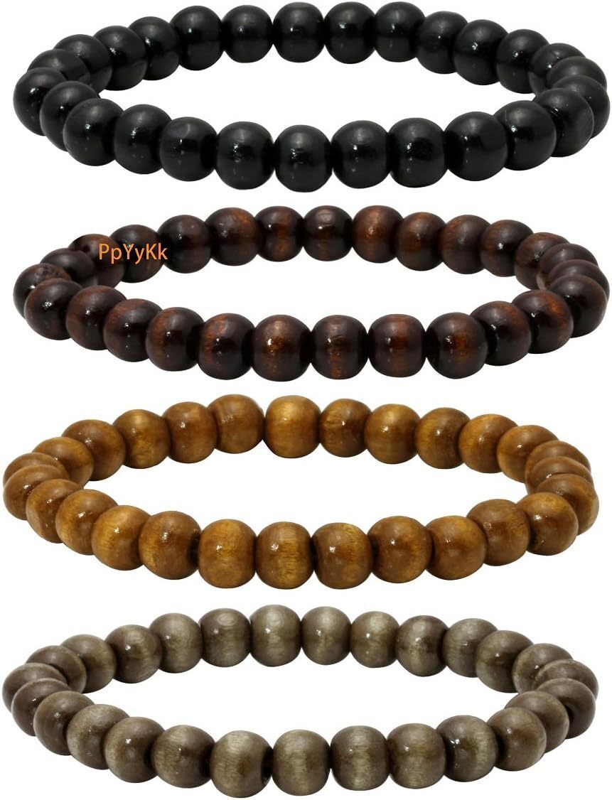 Luxury Wood Beads Bracelet Attract Prosperity Prayer Beads for Meditation Buddhist Consecration Ward Off Evil Buddha Tibetan Bracelet for Men and Wome