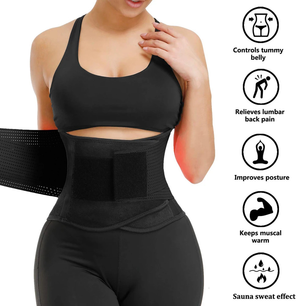 Unisex Black Postpartum Belly Band Casual Four Seasons Adult Maternity Recovery Belt Girdles with Sticker for Women Body Shaper 250617
