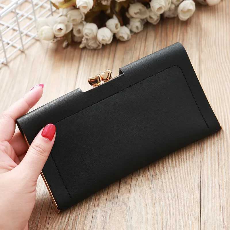 Womens Long Wallet Crown Style Hasp Zipper Money Bag Pouch Female Envelope Coin Purse ID Cards Holder Portable Clutch Handbag Z250621