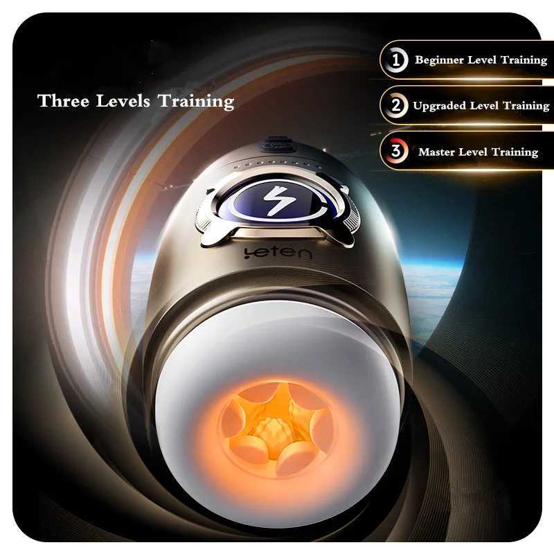 Leten Space Time Cabin Fully Automatic Rotation Penis Training Cup Male Masturbator Multiple Stroking Modes Adult Sex Toys New W250621