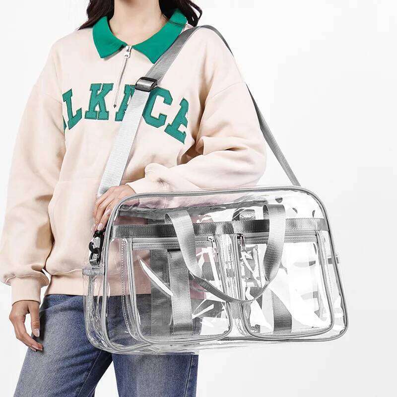 Transparent PVC Waterproof For Women & Men Large Capacity Travel Bag With Stylish Design School Unisex Backpack