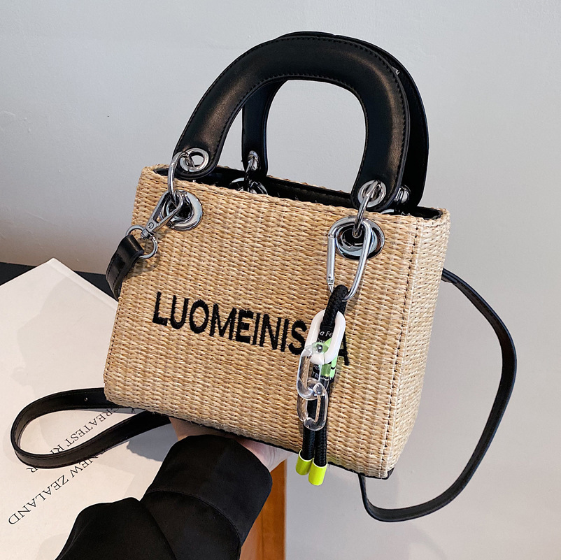 Free Shipping For Summer 2025 New Designer Bags Fashionable And High-quality Shopping Bags High-end Hand Woven Embroidered Letter Handbags
