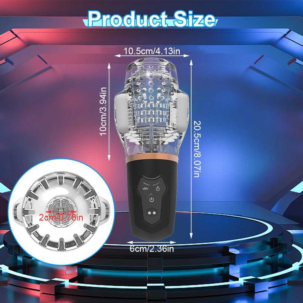 Sucking Vibrating Male Masturbator Real Oral Machine Sex Glans Trainer Penis Vibrator Pocket Pussy Real Vagina Sex Toy for Men W250621