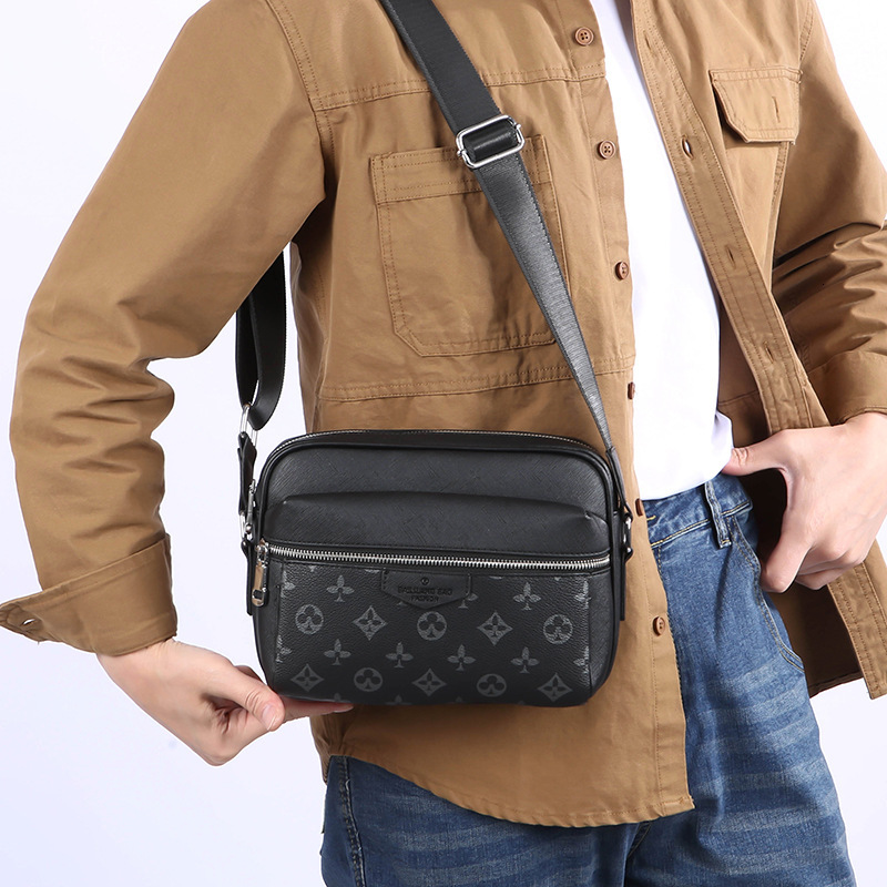 Free Shipping Designer Bag, Men's Crossbody Bag, Fashionable Leather Business Briefcase, Casual Commuting Luxury Bag, Crossbody Bag, Men's W