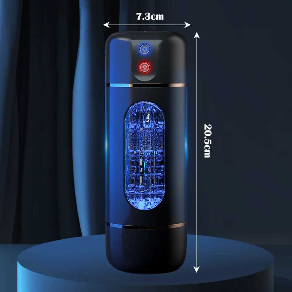 Pocket Pussy Sex Machines Automatic Male Masturbator Cup Realistic Oral Sucking Intelligent Voice Blowjob Sex Toy for Men W250621