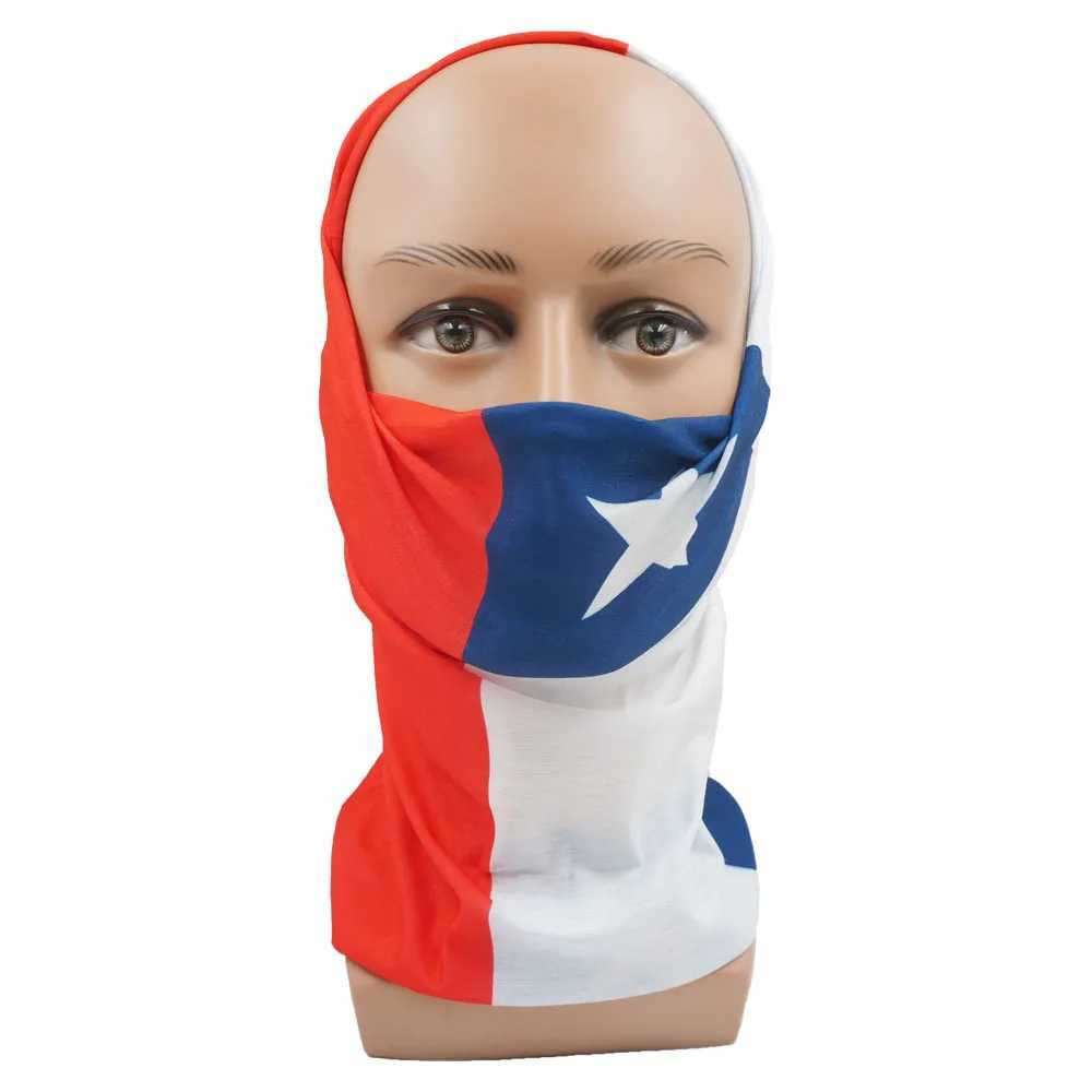 South America National Flags Bandana Breathable Cycling Neck Gaiter for Men Chile Colombia Brazil Women Hiking Headwear SnoodXJ250620