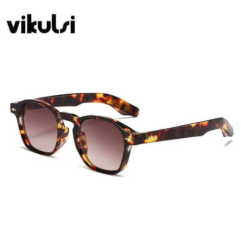Retro Rice Nail Square Sunglasses Women Men Luxury Brand Transparent Blue Sun Glass Man Unisex Ocean Lenses Shades Oculos De Sol W250621