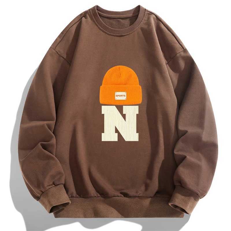New Autumn Spring Long Sleeve T-shirts Men Hoodies Round Neck Graphic Man Pullover Print Sweatshirt Top Clothing Z250621