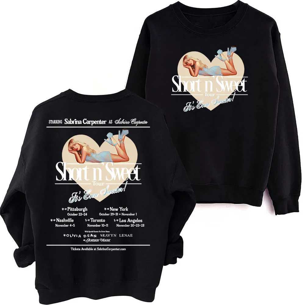 Sabrina Carpenter Tour 2025 Sweatshirt Harajuku Round Neck Long Sleeve Oversize Sweatshirt XJ250621