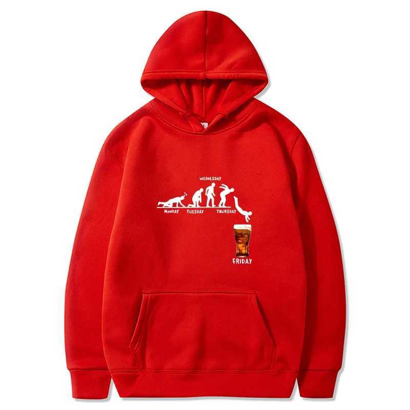 Monday To Friday Beer Hoodies Men Fashion Long Sleeve Sweatshirts Women Casual Harajuku Streetwear Hoody Pullovers Sweatshirts XJ250621