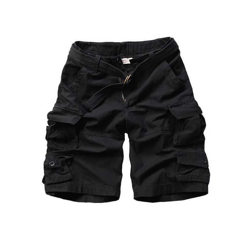 2025 New Fashion Vintage Men Shorts Style Army Camouflage Cargo Shorts with Belt W250621