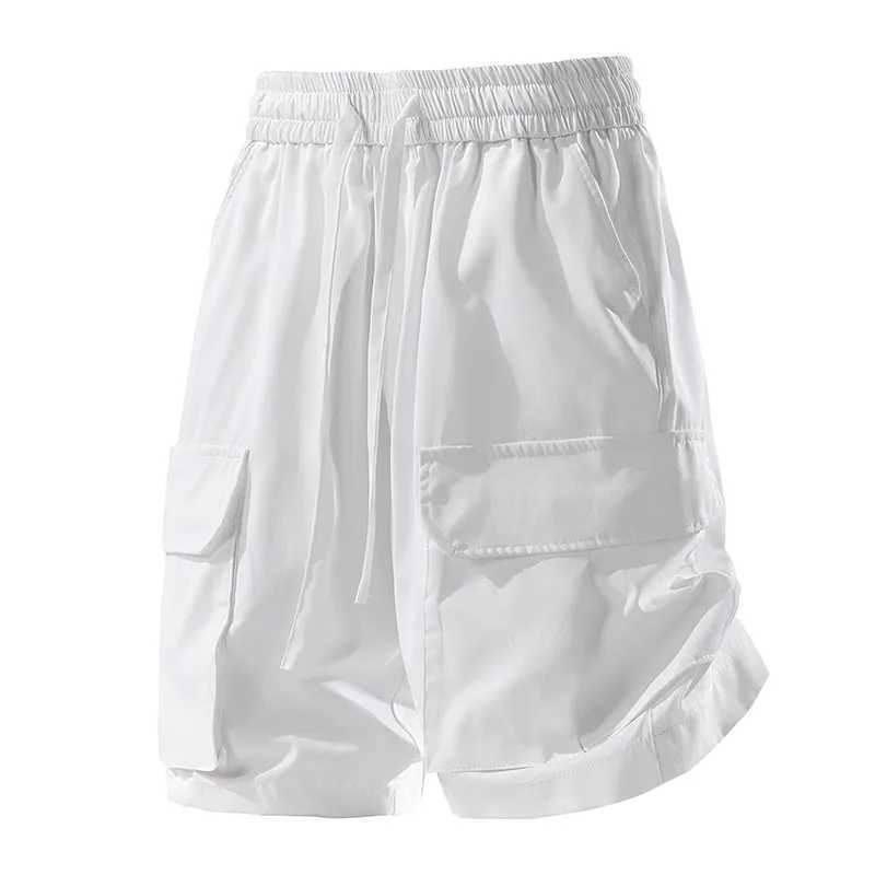 Outdoor Fashion Men Cargo Shorts Summer Solid Multiple Pockets Sports Shorts New Breathable Versatile Quick Drying Casual Shorts W250621