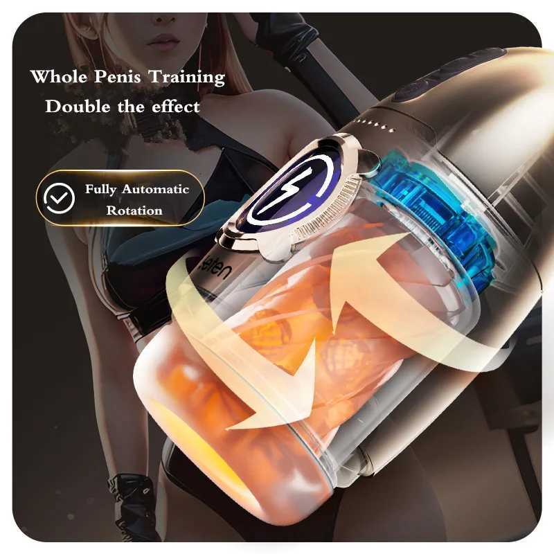 Leten Space Time Cabin Fully Automatic Rotation Penis Training Cup Male Masturbator Multiple Stroking Modes Adult Sex Toys New W250621