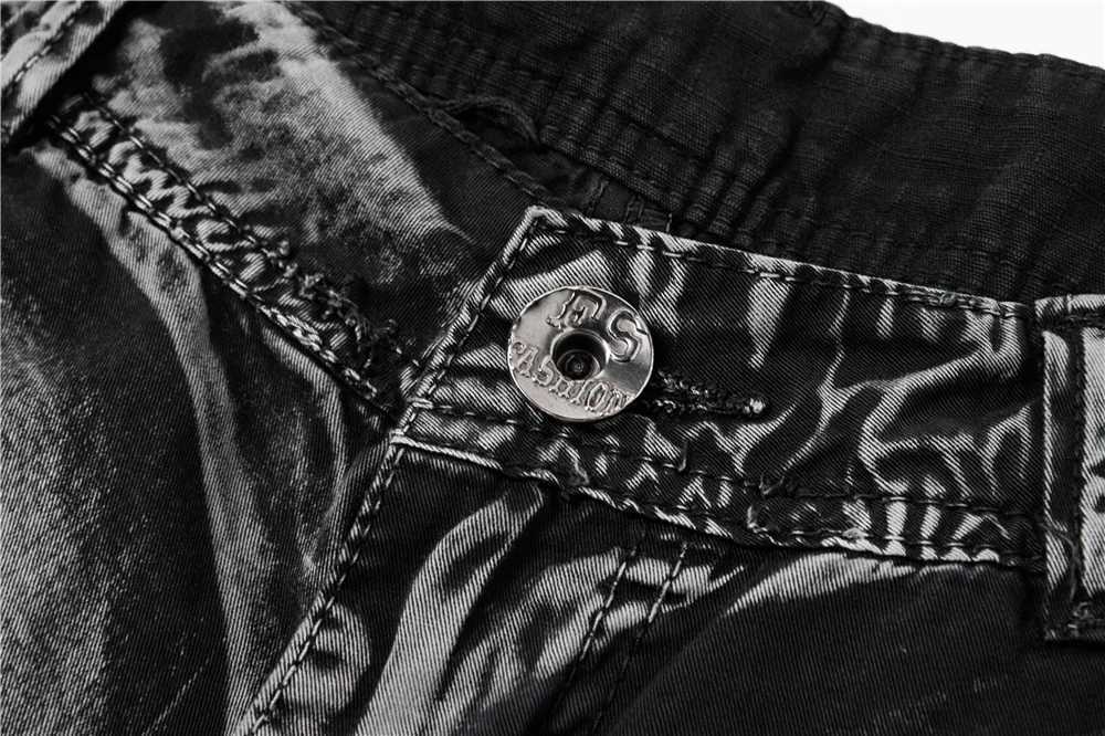 2025 Summer New Camouflage Tactical Cargo Shorts Men Military Cargo Shorts Men Cotton Casual Loose Men Shorts No Belt W250621