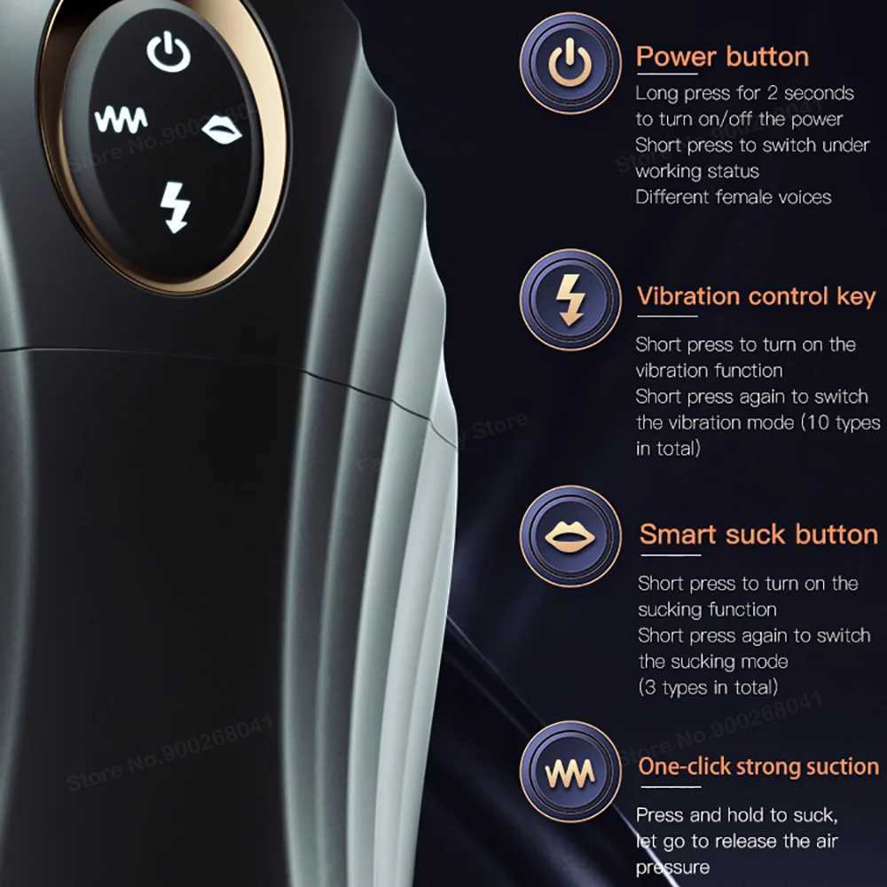Male Masturbation Cup Automatic Sucking Real Oral Vagina Suction Vibrator Masturbator Sex Toys For Men Blowjob Vibrating Machine W250621