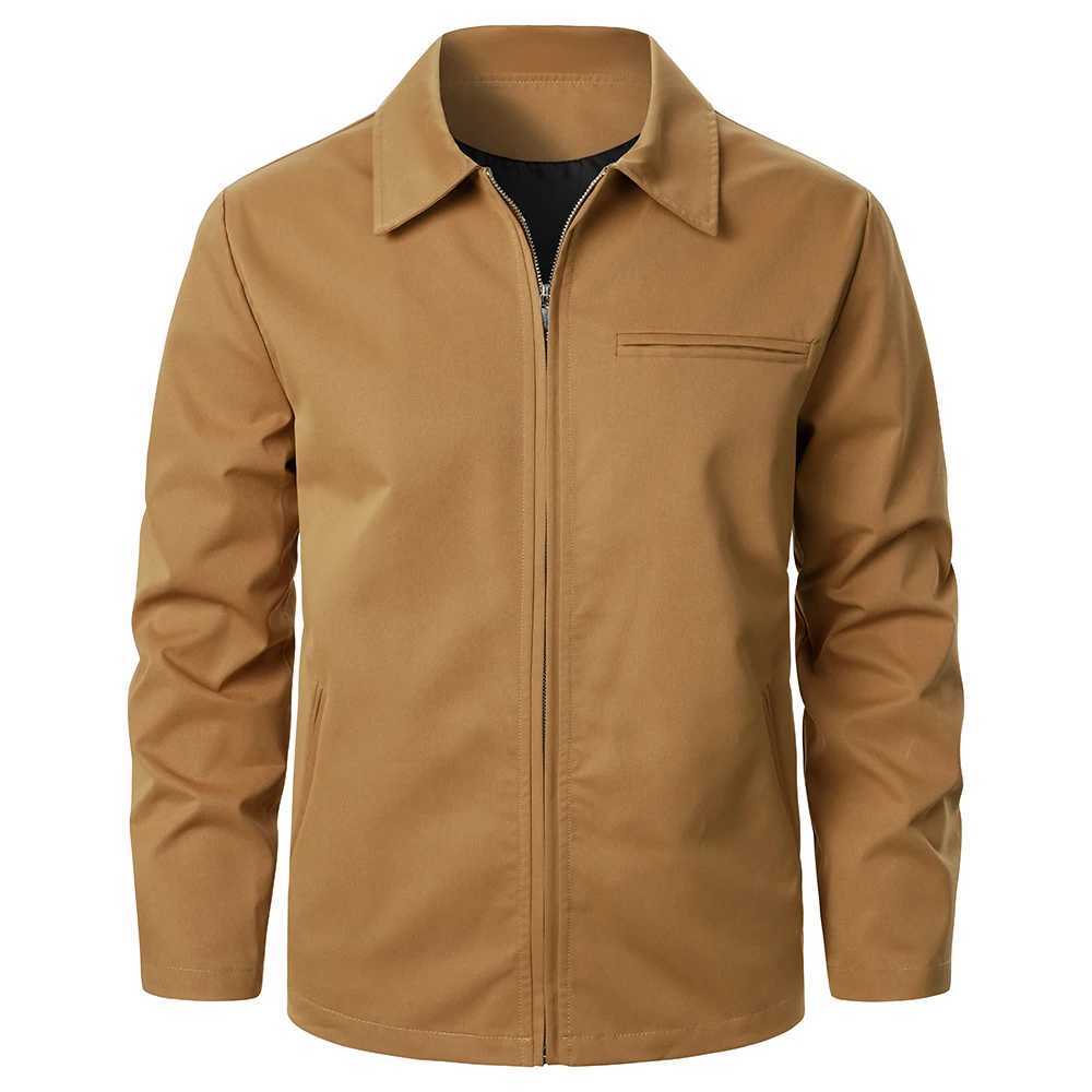 Mens Jacket Solid Color With Zipper Windproof Fashion Mens Coat Outdoor Sports Street Casual Style Mens Top Jacket Mens Coat XJ250621