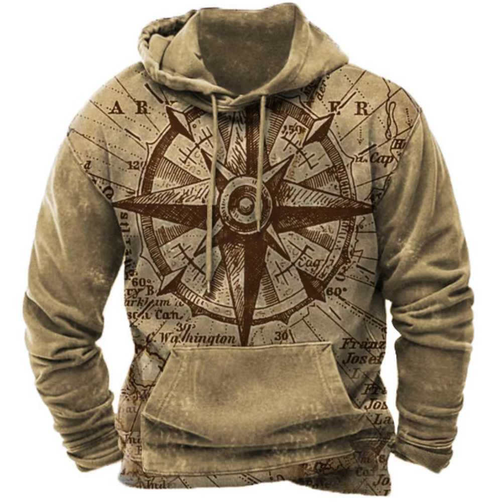 Mens Vintage 3D Printing Y2k Hoodie Harajuku Tops Hooded Sweatshirt Winter Oversized Casual Clothes Streetwear FashionXJ250621