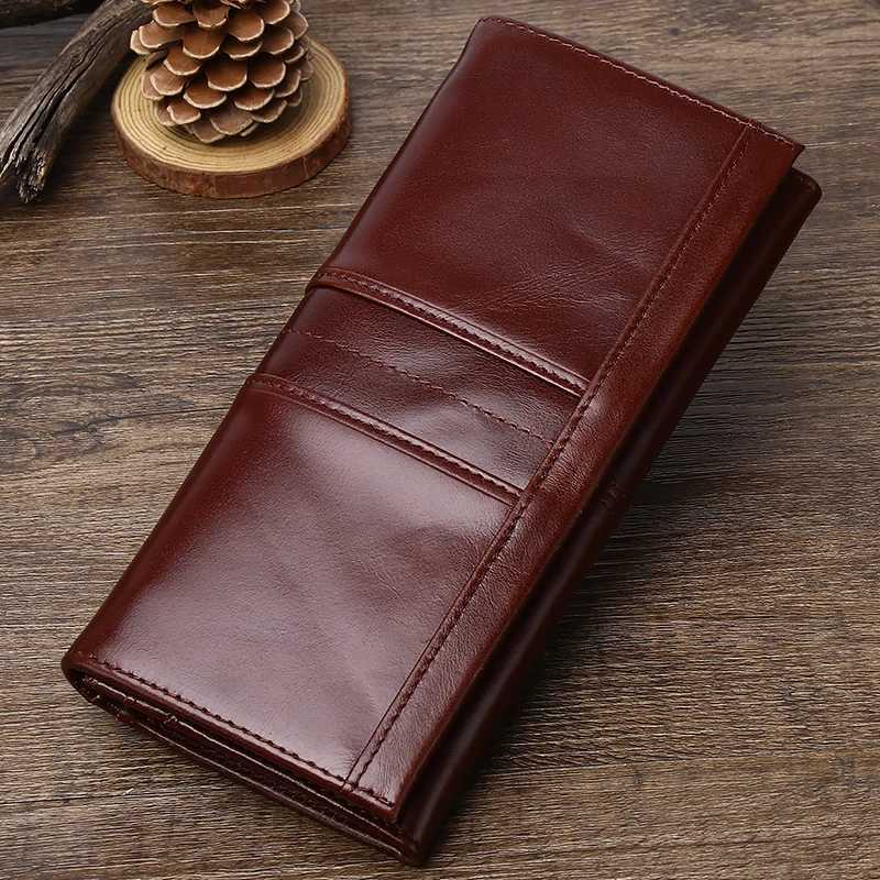 SCHLATUM Women Leather Wallet Long Multifunction Business Card Holder Purse FAshion Female Purse Z250621