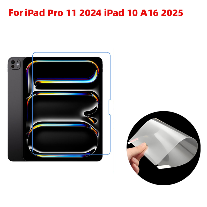 Soft Clear/matte Anti-glare Plastic PET film tablet pc screen protector Guard for iPad Pro 11 2024 iPad 10 A16 2025 3pcs/lot
