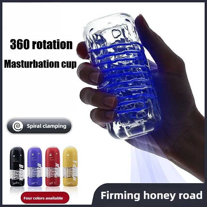 3D Textured 360 Rotating Suction Male Masturbator Aircraft Design Adult Sex Toy for Men Stimulation Enhancer Penis Exercise Tool W250621