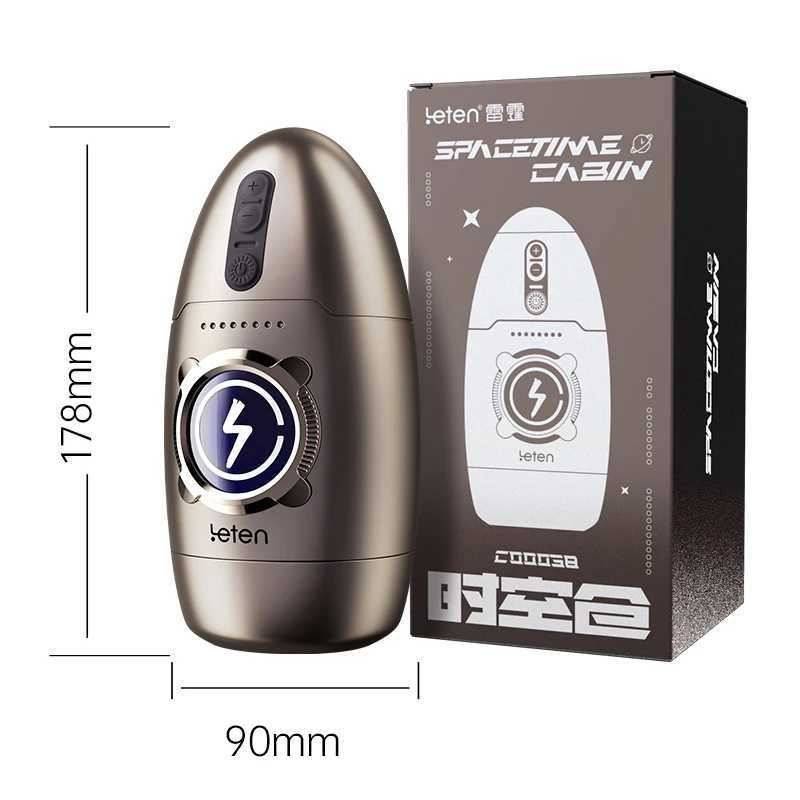 Leten Space Time Cabin Fully Automatic Rotation Penis Training Cup Male Masturbator Multiple Stroking Modes Adult Sex Toys New W250621