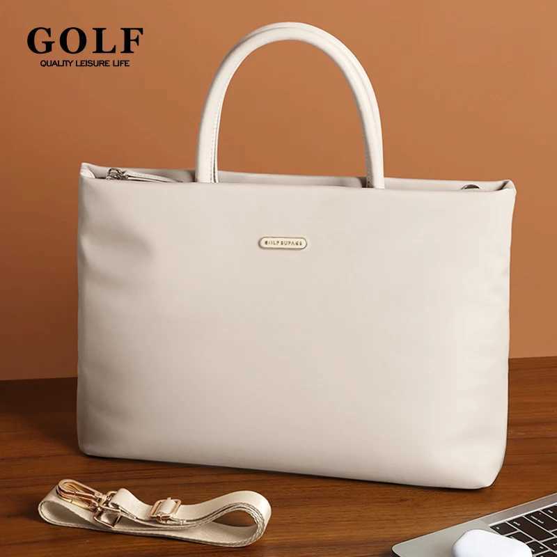 GOLF Laptop Bag 16 Inch Shoulder Woman New Briefcase Women Handbag Waterproof Ultra Slim Commuter Business Office Work Bag Solid Z250621