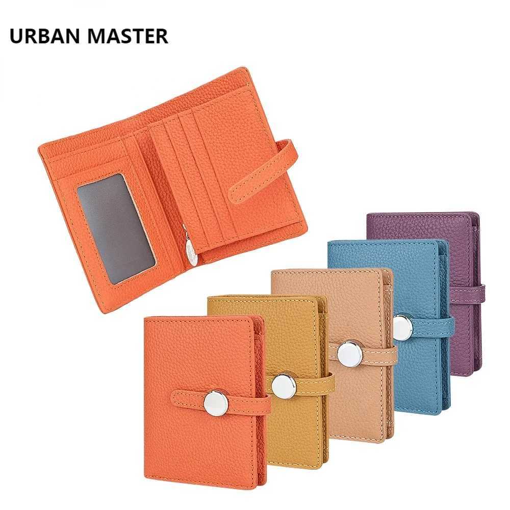 URBAN MASTER New Design Genuine Leather Short Wallet Fashion Foldable Coin Purse Womens Multi Card Slots Card Holder 1696 Z250621