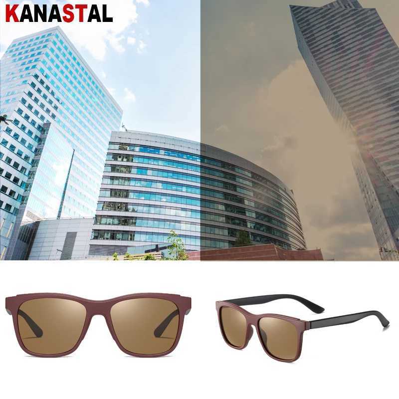Men UV400 Polarized Sunglasses Women Retro Sun Glasses TR90 Eyeglasses Frame Driving Beach Bike Travel Anti Glare Shade Eyewear W250621