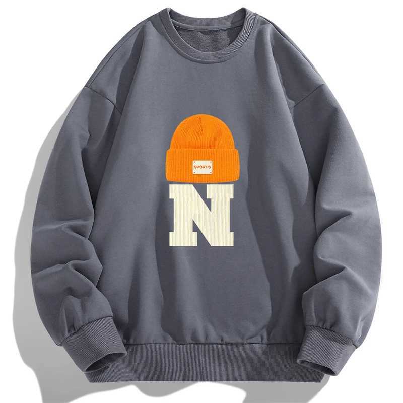New Autumn Spring Long Sleeve T-shirts Men Hoodies Round Neck Graphic Man Pullover Print Sweatshirt Top Clothing Z250621