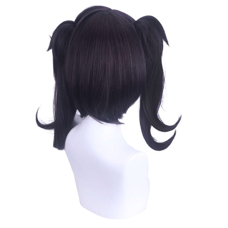 Anime Streamer Girl Heavy Dependence Super Tian Jiang Tang Black Double Ponytail Cosplay Wig