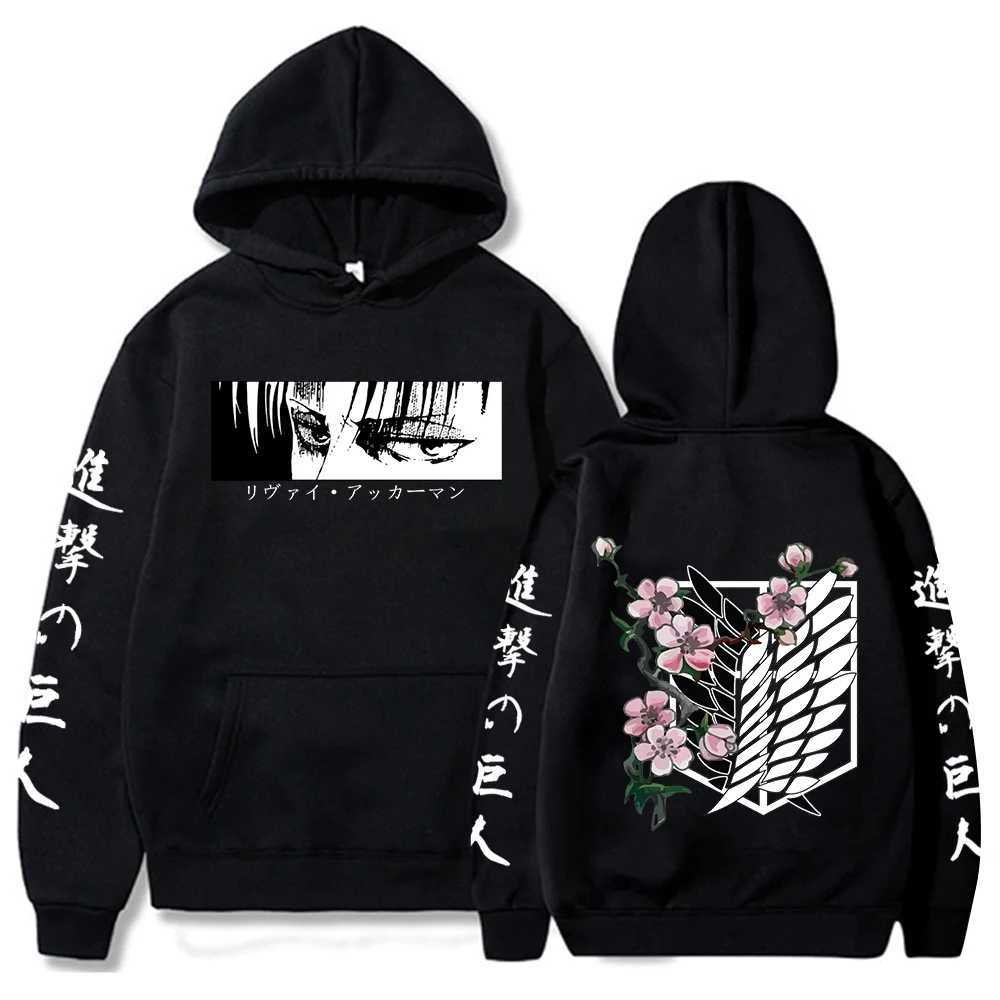 Hot Anime Attack on Titan Hoodie Harajuku Pullover Tops Men Women Sweatshirt Fans Gift XJ250621