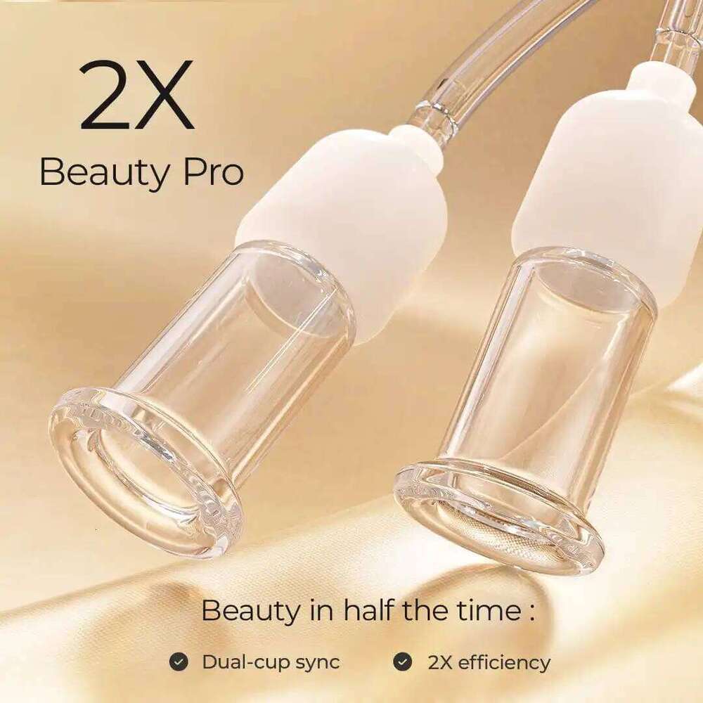 Scraping Massager 6Pcs Therapy Set Glass Electric Vacuum Cupping 3 In 1 Gua Sha Facial Tools Puffiness Reduction