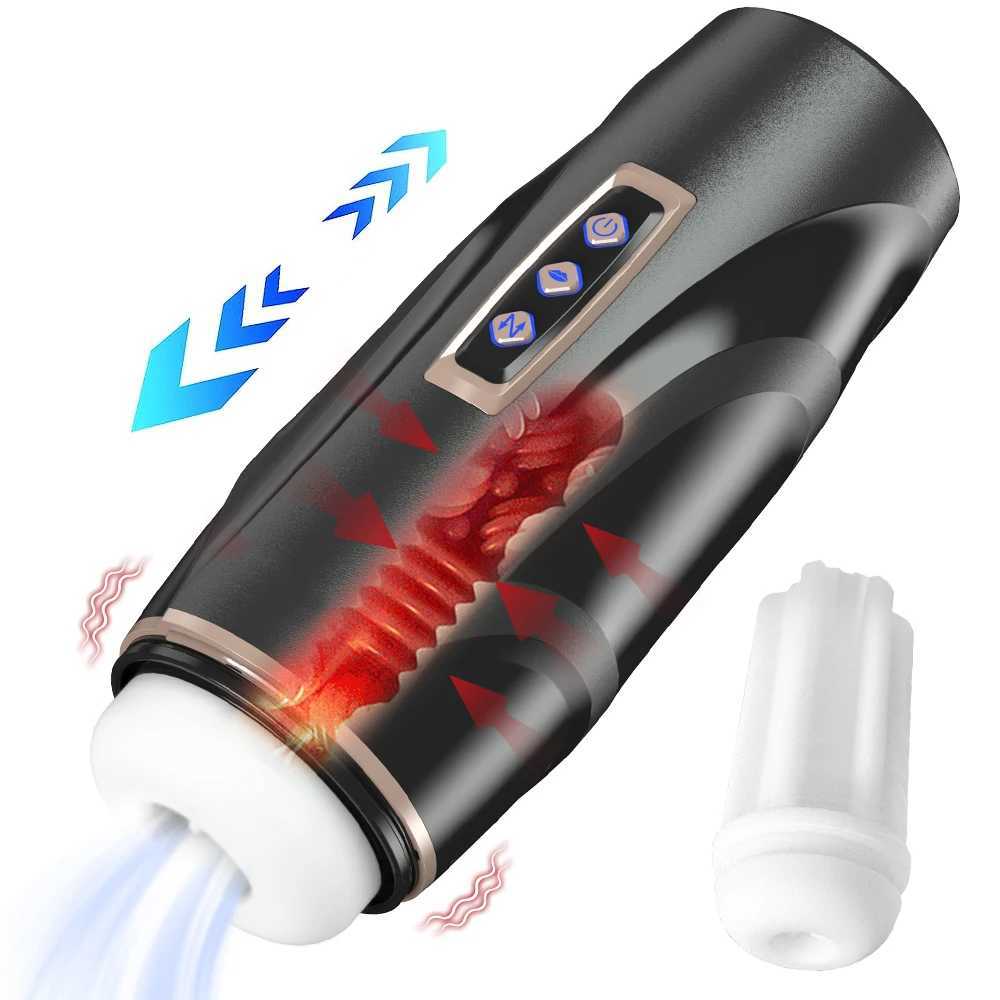 Automatic Masturbator Cup Electric Pussy Blowjob Machine Thrusting Sucking Toy Adult Goods for Men Vagina Masturbator Equipment W250621