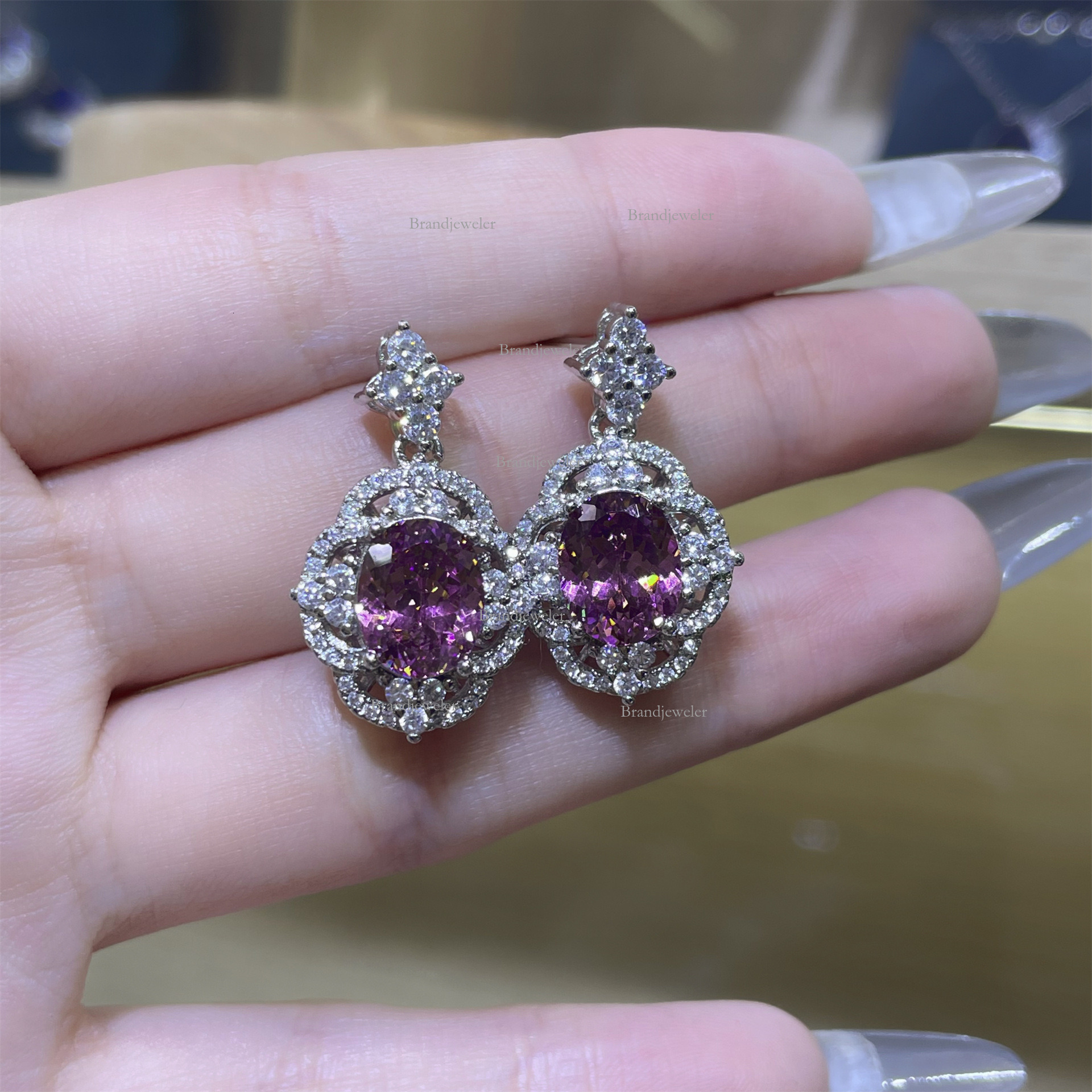 Cover Free Delivery 25 Designer Necklace New Model Starry Sky Cut Dried Rose Three-piece Set Full Diamond Luxurious Open Ring For Women Elegant Pendan
