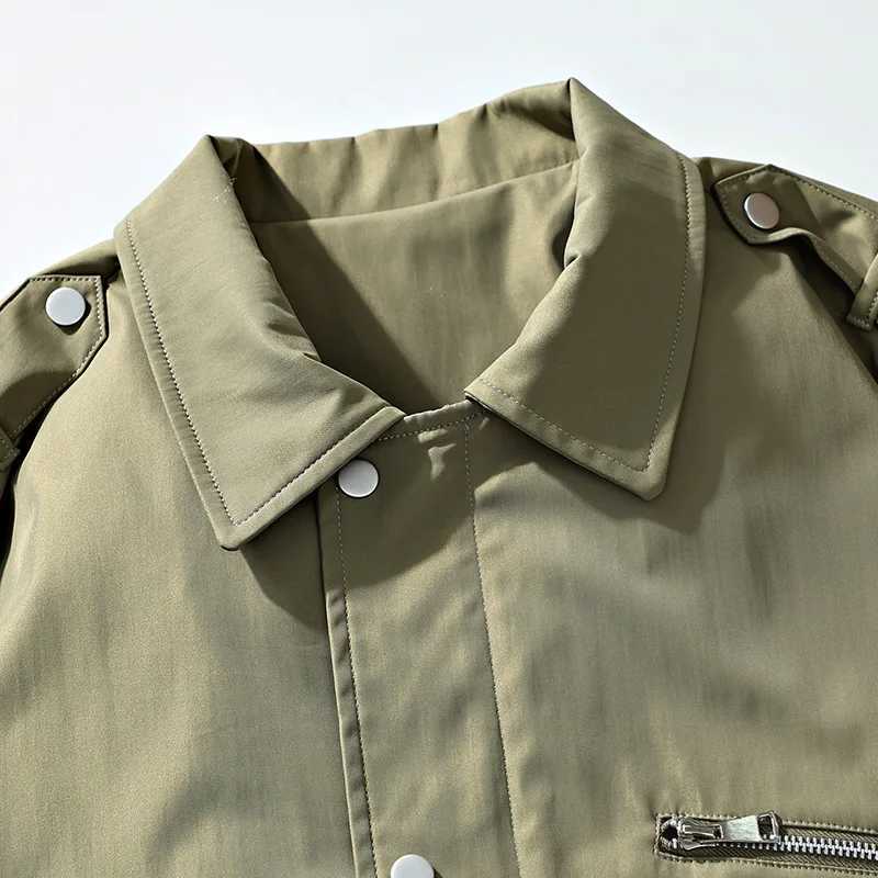 2025 Spring Stand Collar Mens Casual Jacket Trench 8xl 7xl 6xl Plus Size Korean Fashion Outerwear Windbreaker Oversized Coat XJ250621