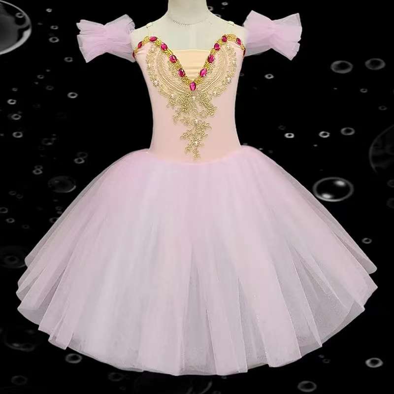Girls' ballet dresses, school dance programs, dance dresses, ballet dancer costumes, stage collective performance costumes