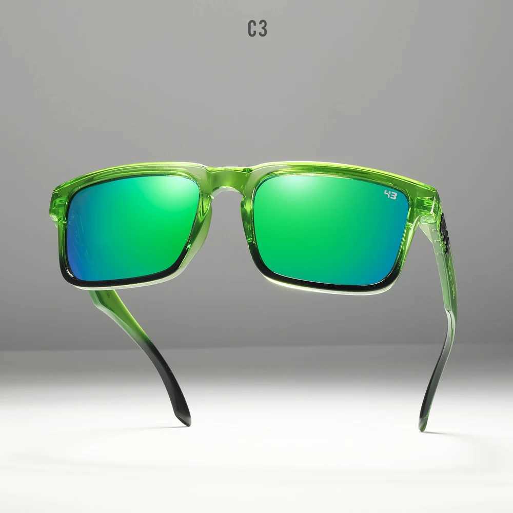 Fresh Colors Polarized Sunglasses Men Women Top Square Unisex Sun Glasses With Brand Orange Box Category 3 W250621