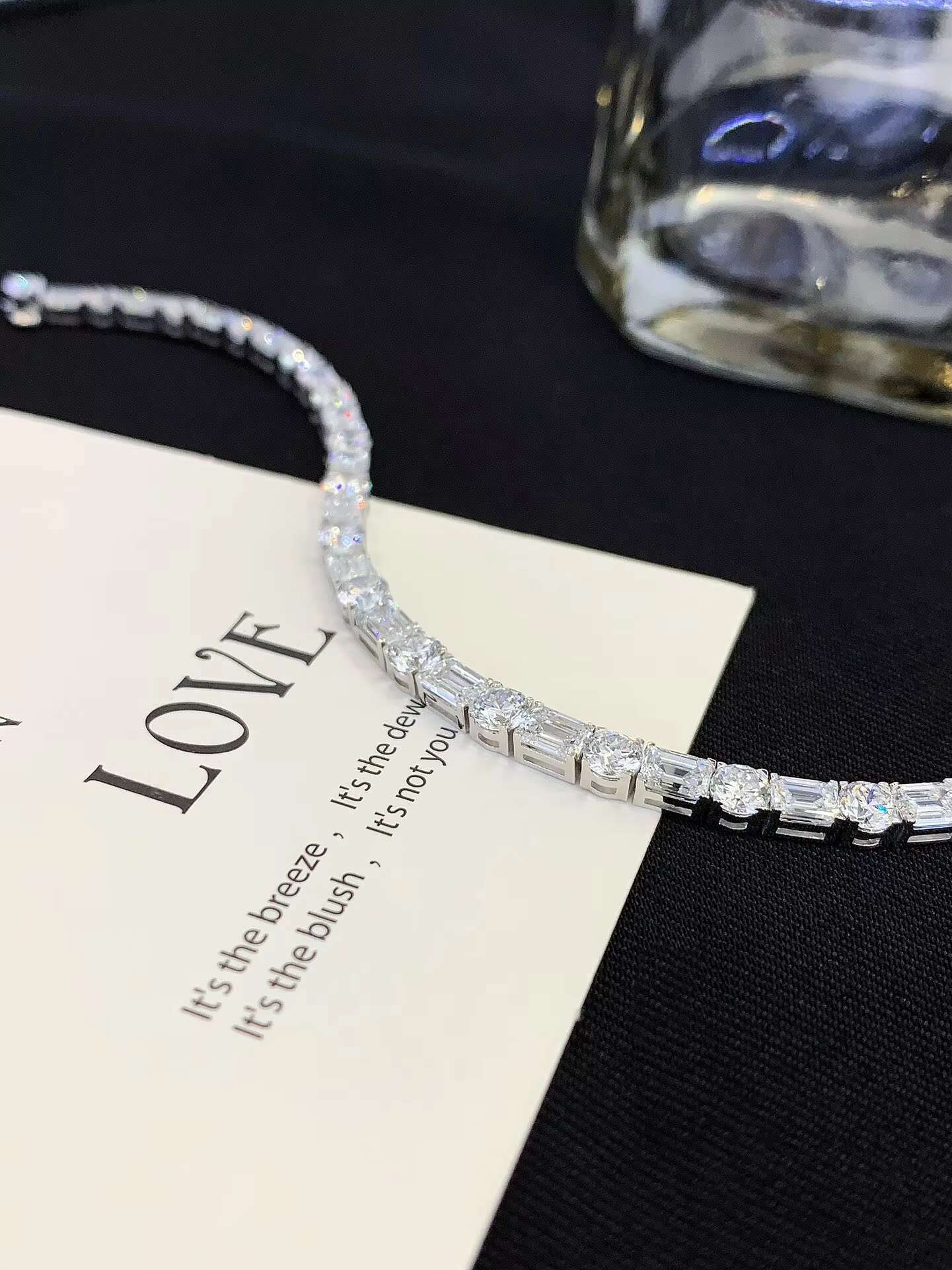 Factory Wholesale 18K Gold Lab Grown Diamond Tennis Bracelet 6.527ct Emerald Cut and 4.843ct/21 Round Cut Lab Diamond Bracelet