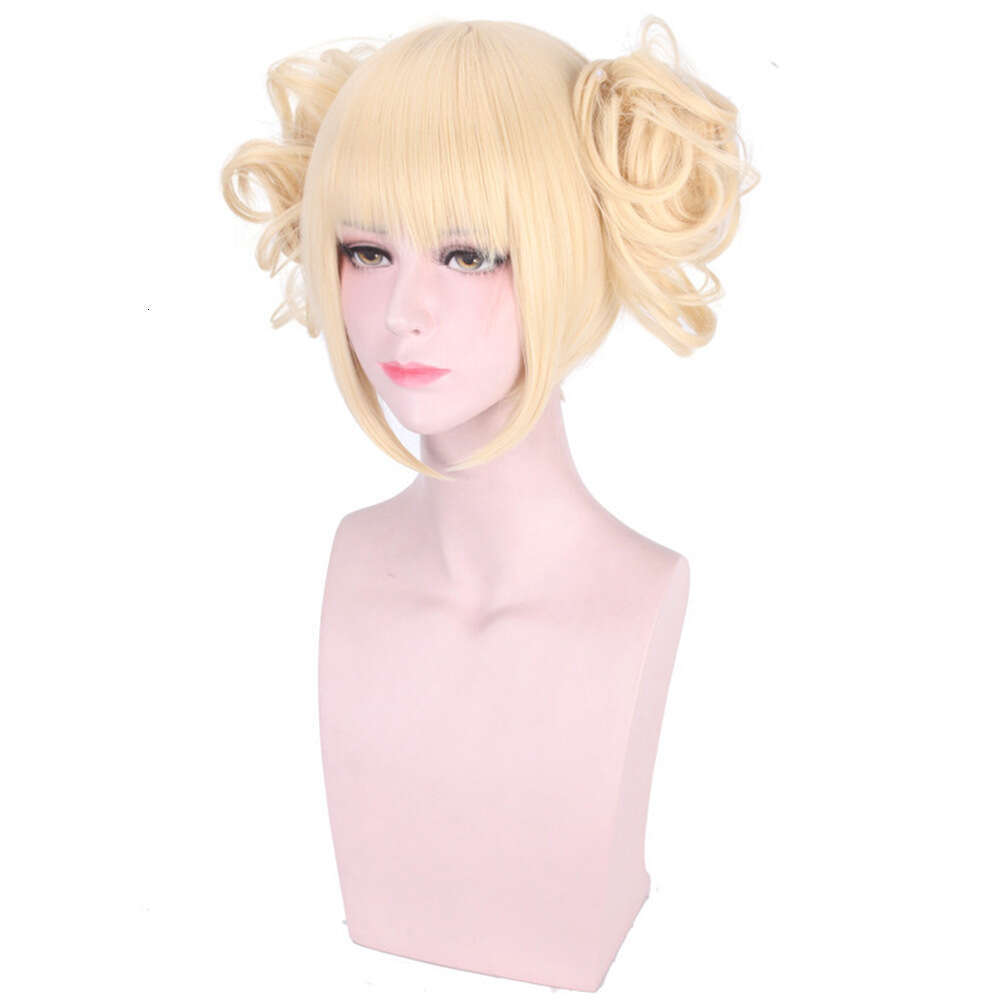 Anime Synthetic Hair Touma Body Split Tiger Mouth Clip Milk Gold Color Cosplay Wig