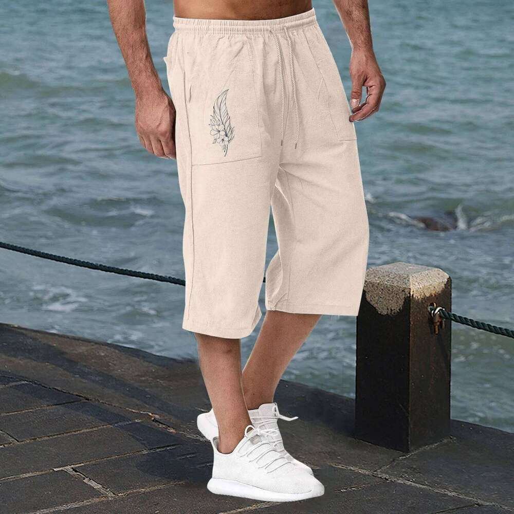 Hangers With Clips Space Saving Mens Casual Colorful Sports Beach Shorts Straight Long Elastic Waist Wide Leg Pant shorts