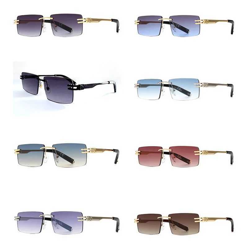 Peekaboo retro rectangular sunglasses rimless male gold metal female square sun glasses men no frame 2021 uv400 hot-selling W250621