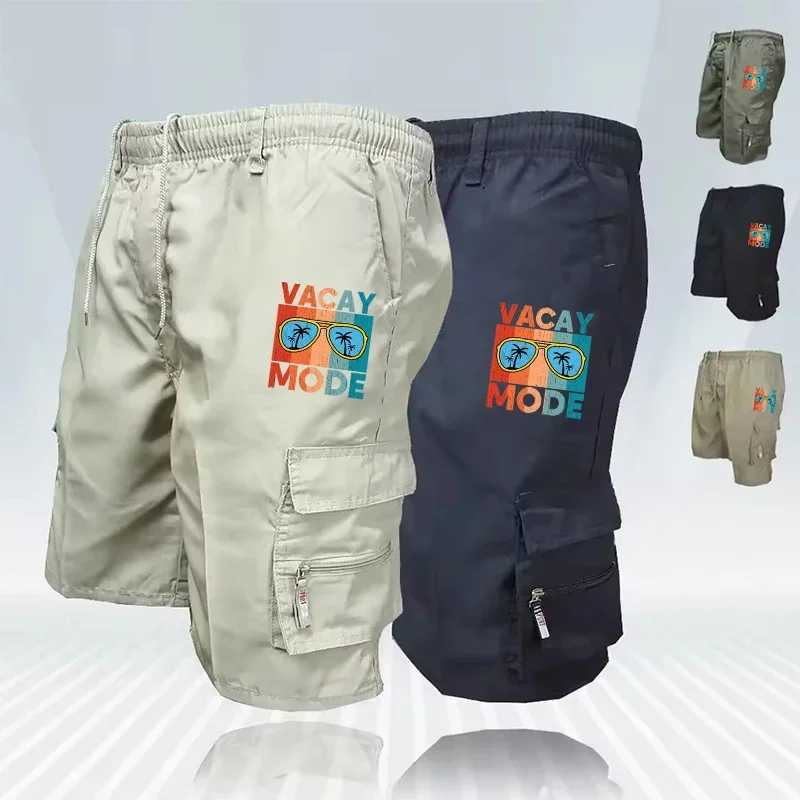 Loose Fit Cargo Shorts Mens Summer Camouflage Print Pockets Casual Outdoor Inspired Utility Short Trousers Big Size Hot Item W250621